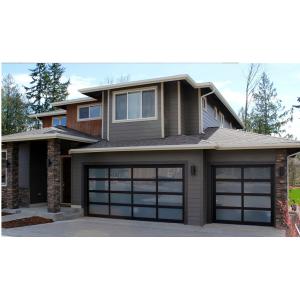 Remote Controlled Overhead Sectional Garage Door Automatic Electric Aluminum