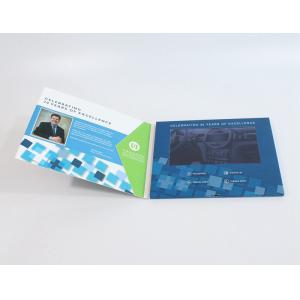 Matt Lamination LCD Video Brochure Card Memory Flash And Custom Dimensions