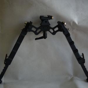330g Outdoor Tactical Bipod Adjustable 5.5''-8.1'' Height 5 Slots for Versatilit