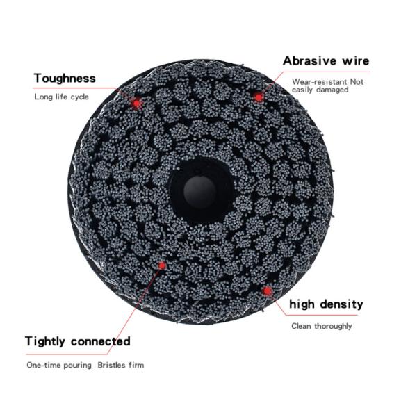 0.8mm Polishing Circular Abrasive Nylon Crimped Wire Wheel Brush