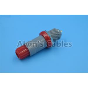 LEMO 2 Pin Connectors Pin Pin 1P PAA / PLA Plastic Plug In Pin Socket 40 Degree