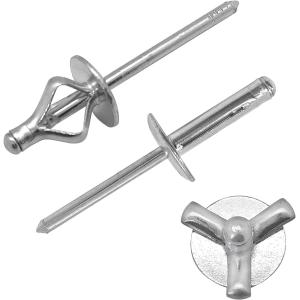 Stainless Steel Tri Fold Blind Rivets with ISO9001 2015 Certification Strong and