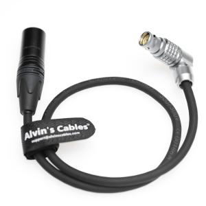 Cheap Alvins Cables Power Cable for Atomos NEON 31 17 24&quot; 4K Monitor Recorder XLR 4 Pin Male to Right Angle 6 Pin Female Power Cord for Atomos 50cm/19.7in for sale