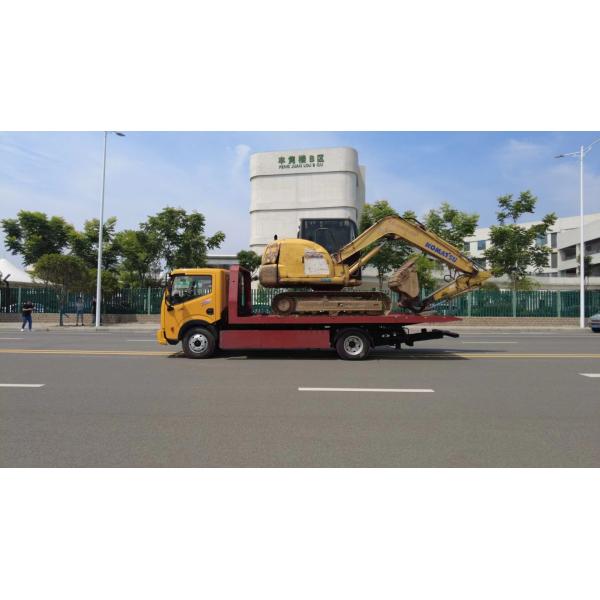 13 Ton Trailer Flatbed Recycling Truck for Sale, Japan 1SUZU ELF NPR 600P 5.6M Full Platform Flip Rescue Truck Flatbed Trailer
