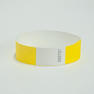 Custom Tyvek Events Wristband With Bar Code Numbered Waterproof For Pool Party