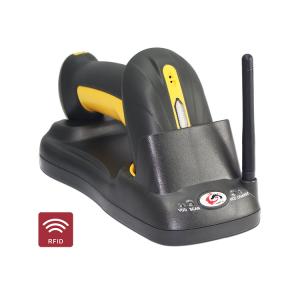 Black Industrial 2D Barcode Scanner , Cordless Logistic Reader