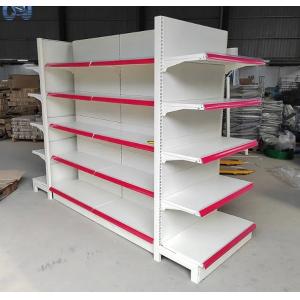 Factory Custom Fashionable gondola rack double sided shelves