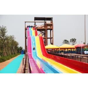 FPR Custom Water Slides OEM Extreme Water Slide With Steel Structure Material