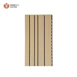 China Eco-friendly and Stylish Grooved Acoustic Panel for Auditorium Church Theater on sale