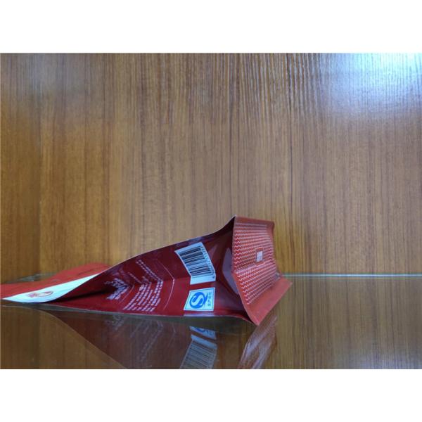 Quality Flexible Flat Bottom Gusset Bags Good Stability Strong Sealing Strength wholesale