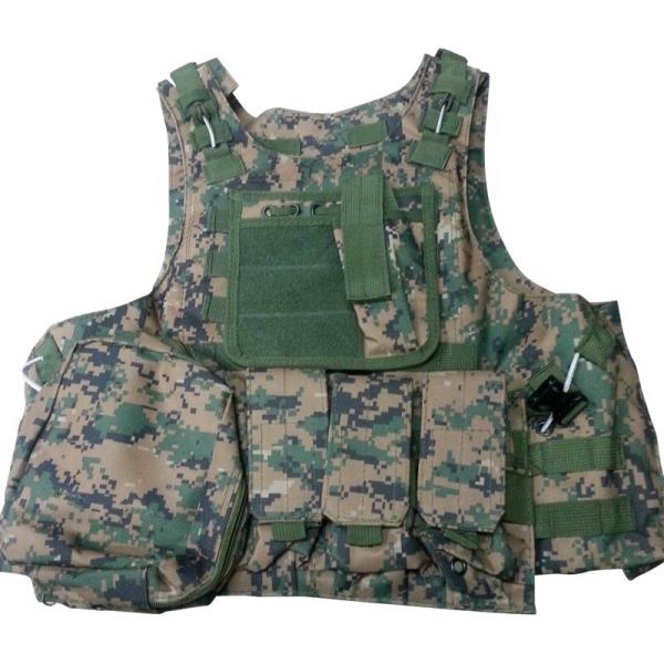 Quality Protective Military Combat Vest With Three / Four Pouches And Chest Protector wholesale