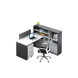 Black And White Office Furniture Staff Table Office Desks Work Station With
