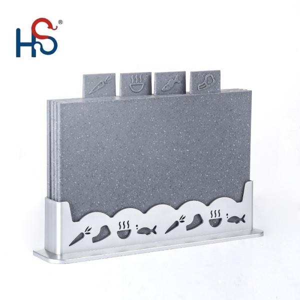 Daily Used Custom s LOGO Granite Cutting Board Set with BPA Free 5-piece