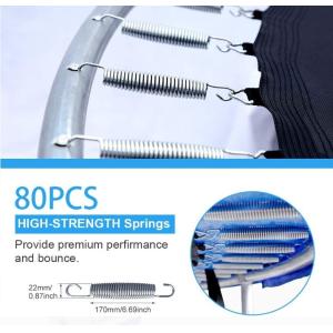 14 FT Trampoline with Basketball Hoop with Safety Enclosure Net