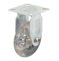 China 2 inch polyurethane wheels clear casters on sale