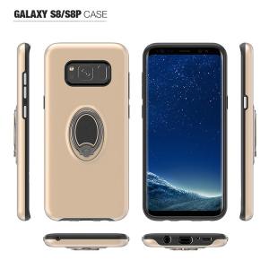 China Soft TPU Magnetic Ring Kickstand Armor Smartphone Protective Case , Sumsang 8 8p Mobile Back Cover on sale