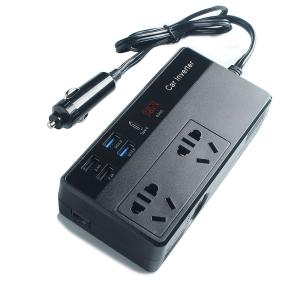 150 Watt Car Inverter Car Charger With 3 In 1 Retractable Usb Cable Car Battery