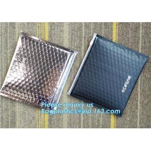 Cheap Biodegradable k Reusable Bubble Packing Zipper Pink Bag, reclosable, slider zipper seal, metallic bubble b for sale