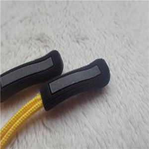 Reflective Silver Injection Rope Rubber Zipper Puller For Garment Decoration