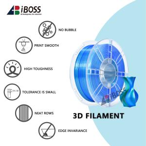 3D Printer Filament PLA Pro Toughness Enhanced Silk Dual Color Blue Green