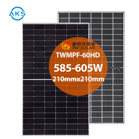 600W Tongwei Solar Panel High Power Pv Module Solar Panel 590W 595W 605W 585W P