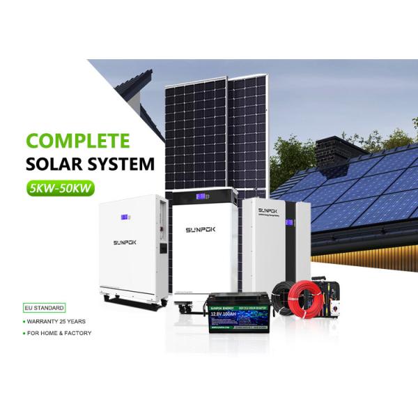 Quality Complete Solar System 15Kw 10Kw Off Grid Solar With Battery For Photovoltaic Panel System Customized Solar Power Systems wholesale