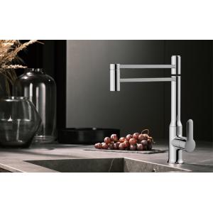 Cheap Kitchen Faucet Extend Water Outlet Pipe And Fold It At Multiple Angles For Cold And Hot Water for sale