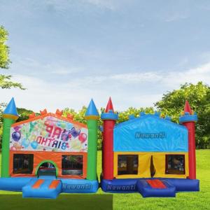 2024 Most Popular Inflatable Christmas Bounce House with Slide Unisex Design PVC