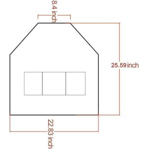 Barber Apron Cross-back Adjustable Apron With 3 Pockets Hair Salon Work Apron