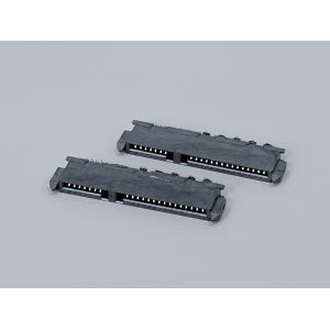 High-Speed SATA 22P IDC Female Pin Connector with Locating Peg, Phosphor Bronze