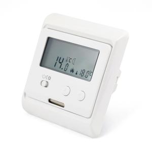 White Backlight Electronic Room Thermostat 0.5°C Accuracy For Water Heating