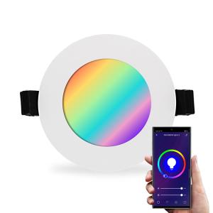 95-98Ra RGBW LED Panel Lighting with Voice Assistants and Smart Home Devices