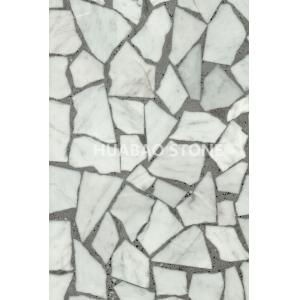 White Terrazzo Stone Tiles , Terrazzo Wall Tiles Composite Construction Material
