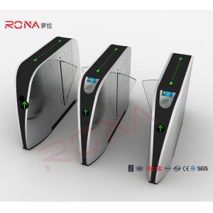 Fingerprint Reader Flap Barrier Gate Acrylic Flap Barrier Turnstile
