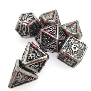 Tabletop Game Metal RPG Dice Neat Sharp Edges Liqui Role Playing Dice Games