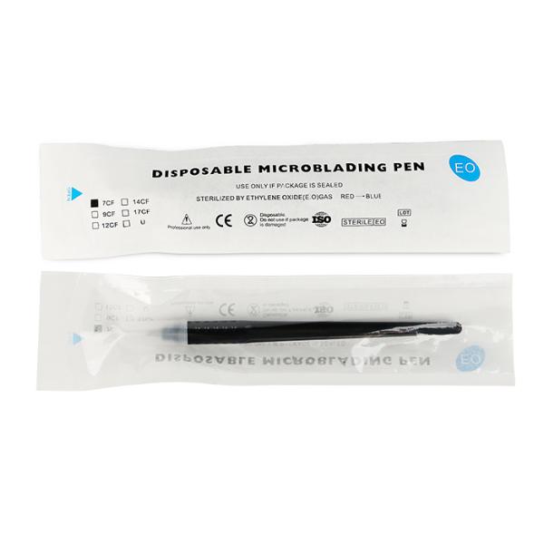 Black Disposable Microblade Pen With Hard Blades / Non - skid Grip