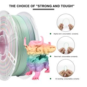 Cheap PLA+ Filament 1000g Color Matter Candy Rainbow 1.75mm 3d Printing Filament for sale