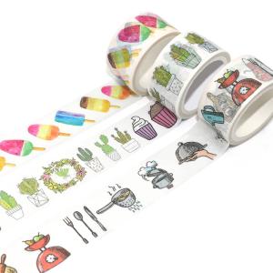 Japanese Washi Masking Tape Anti UV Colorful Art Design Width 30mm Decorative