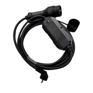 Silver Plating EV Portable Charger 1 Phase AC 16A Adjustable With Schuko