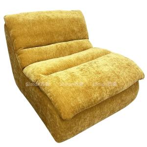 Balcony Compression Single Casual Lazy Sofa Rabbit Hair Sofa Chair Comfortable