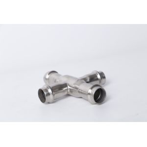 China 304 316L Stainless Steel Tube Connector Food GradeWater Supply System  Pipeline Press Fittings on sale