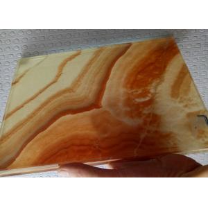 Stone Thin Laminated Glass With Decorative Interlayer Humidity Resistant