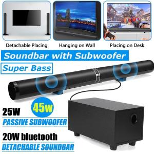 Cheap 2.0 Channel Wireless Bluetooth Soundbar 80W With Remote Control for sale