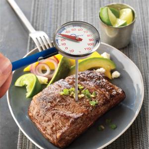 Stainless Bimetal Roasted Instant Read BBQ Thermometer With Blue Color Housing