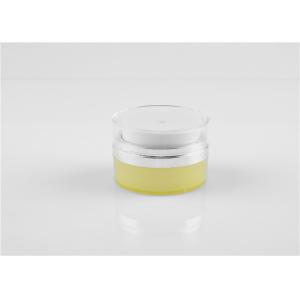 Empty Pink Eye Cream Lotion Container Double Wall Acrylic Powder Jars 30g 50g