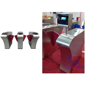 Cheap Bidirectional nfc access control turnstile enter insert card exit card acceptor flap turnstile for sale