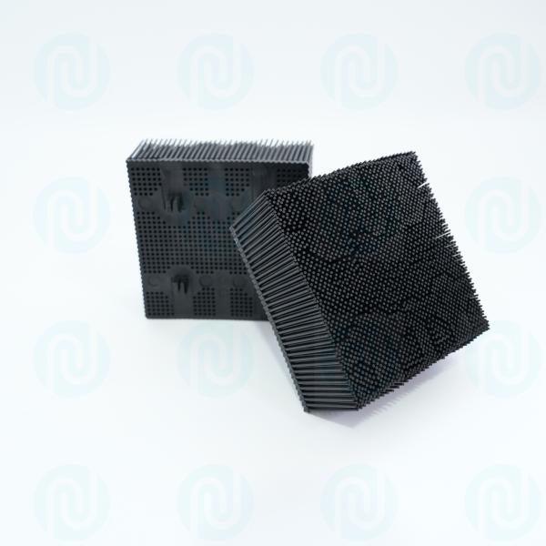 92910001 Bristle Blocks 1.6" Poly Round Foot Black PP Nylon For Gerber Cutter