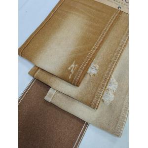 KHAKI Color Right Twill Style Denim Fabric Woven With 10*7 Construction For