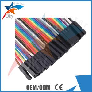 1 Pin-1 Pin Female To Male Jumper Wires For Arduino , 40pcs In Row Dupont Cable