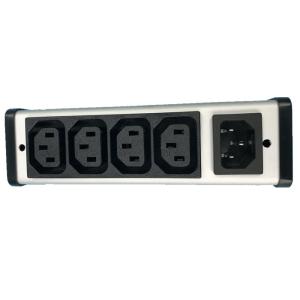 Hardwired Plug In PDU Power Distribution Unit 4 Outlet With IEC Connector Low